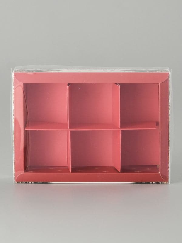 Коробка под 6 конфет с ячейками «Счастливого Нового года», 10×14.5×3 см — фото 4