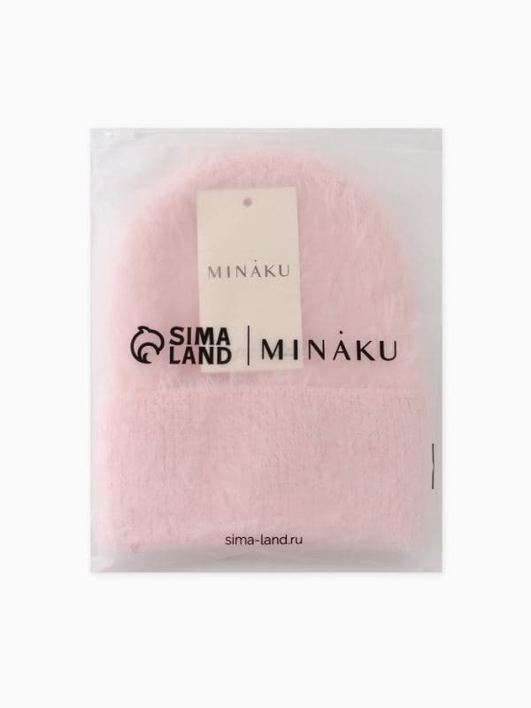 Шапка для девочки зимняя MINAKU, розовая (3-5 лет) — фото 5