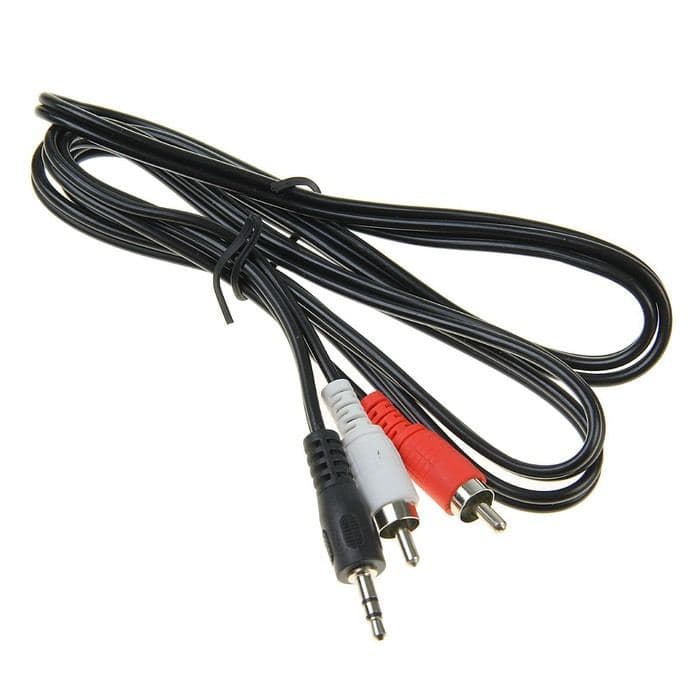 Кабель-переходник аудио Luazon Jack 3.5 (m) - 2xRCA (m), стерео, 1.2 м, чёрный — фото 4