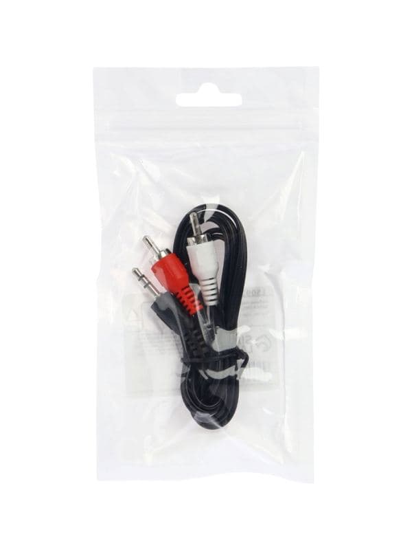 Кабель-переходник аудио Luazon Jack 3.5 (m) - 2xRCA (m), стерео, 1.2 м, чёрный — фото 5