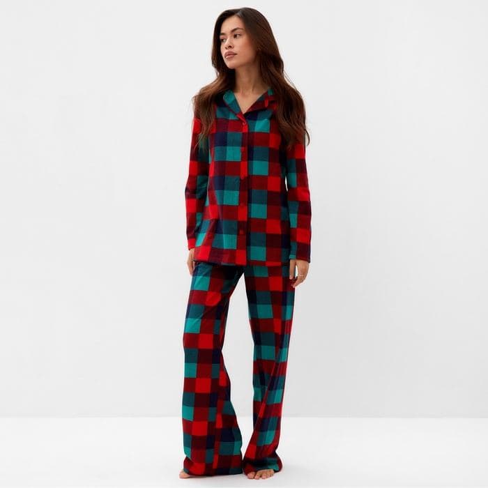 Пижама новогодняя женская: рубашка, брюки, KAFTAN Xmas mood — фото 3