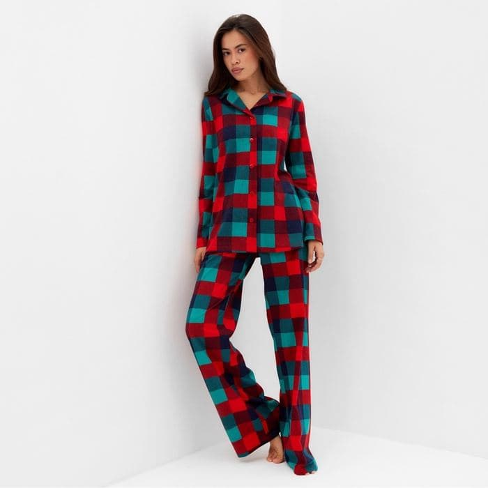 Пижама новогодняя женская: рубашка, брюки, KAFTAN Xmas mood — фото 5