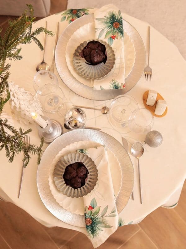 Салфетки сервировочные на стол «Этель» New Years treat, 40×40 см - 4 шт., белые — фото 4