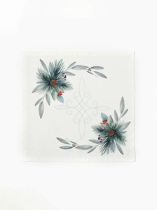 Салфетки сервировочные на стол «Этель» New Years treat, 40×40 см - 4 шт., белые — фото 5