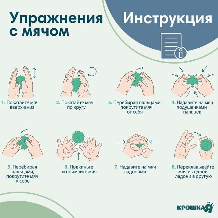Мяч массажный Крошка Я, ø7 см, от 6 мес., зеленый — фото 3