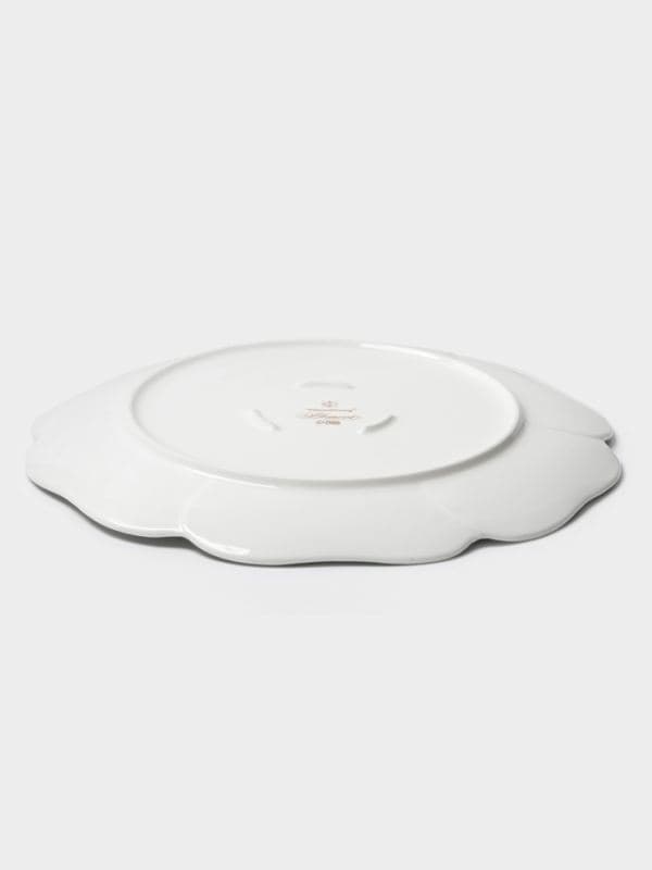 Тарелка обеденная WY Bloomware. d=27 см, фарфор, белая, зелёная — фото 4