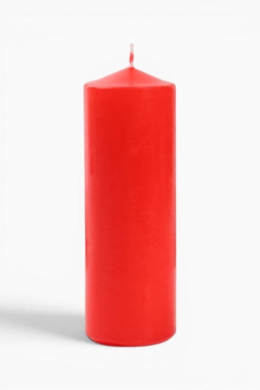 Свеча цилиндр, 5×15 см, красная — фото 2