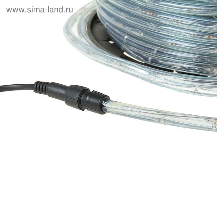 Гирлянда светодиодная, световой шнур Luazon Lighting 13 мм, IP65, 100 м, 36 LED/м, 220 В, 2W, постоянное свечение, свечение тёплое белое — фото 3