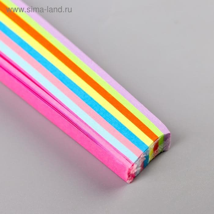 Полоски для квиллинга «Цветные», (набор 170 полосок), ширина 1 см, 25×1.8×1 см — фото 2