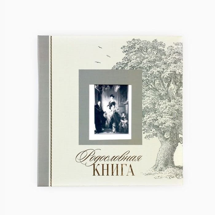 Родословная книга с рамкой под фото «Семейная», 21.5×23.7 см — фото 3