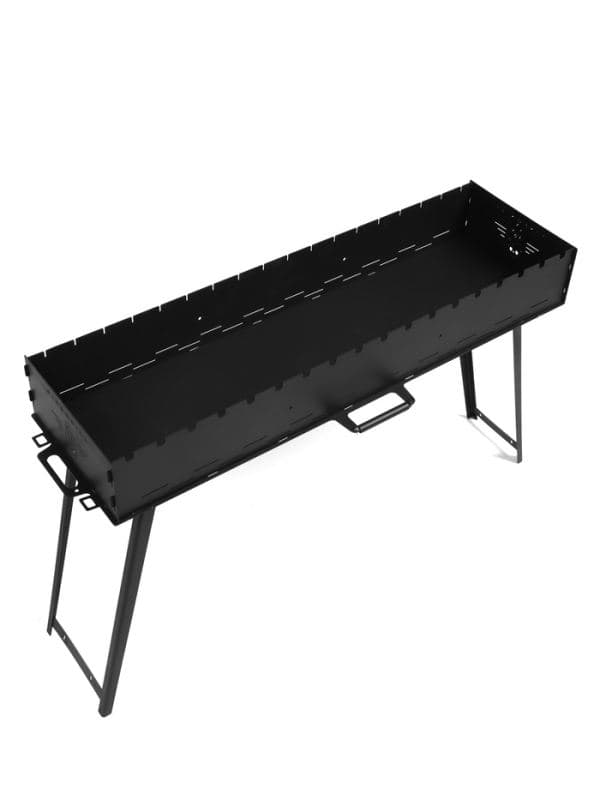 Мангал с ножками FIREGRILL, 114.7×37.5×72.3 см, 2 мм, длина жаровни 105 см — фото 3