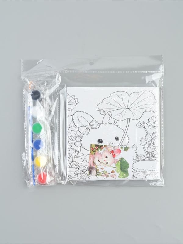 Набор для рисования красками «Зайка», 15×15 см — фото 2