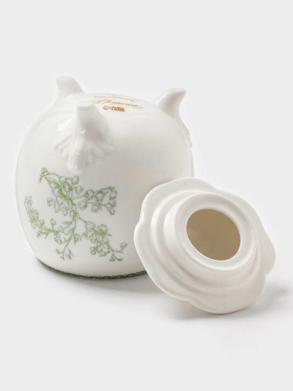 Сахарница WY Bloomware, 300 мл, 12×9 см, фарфор, зелёная, белая — фото 3