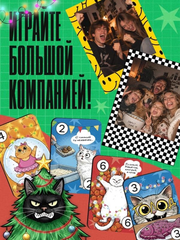 Настольная игра «Котярус. Новый год», 100 карт — фото 3