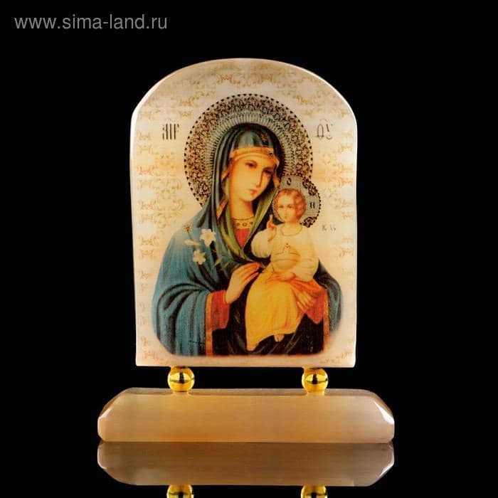 Икона настольная на подставке «Неувядаемый цвет», селенит — фото 2