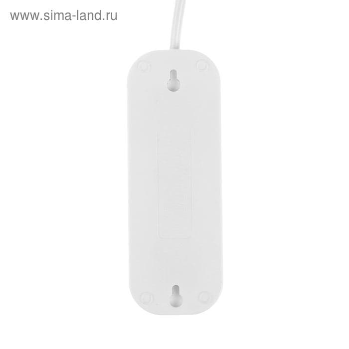 Удлинитель сетевой Smartbuy, 3 розетки, 7 м, 2200 Вт, 10 А, без заземления, белый — фото 2
