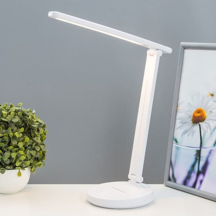 Настольная лампа сенсорная «Ларси» LED 6 Вт USВ белый 28×13.5×33 см — фото 2