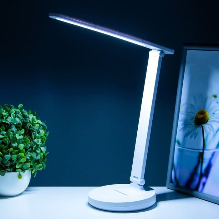 Настольная лампа сенсорная «Ларси» LED 6 Вт USВ белый 28×13.5×33 см — фото 5