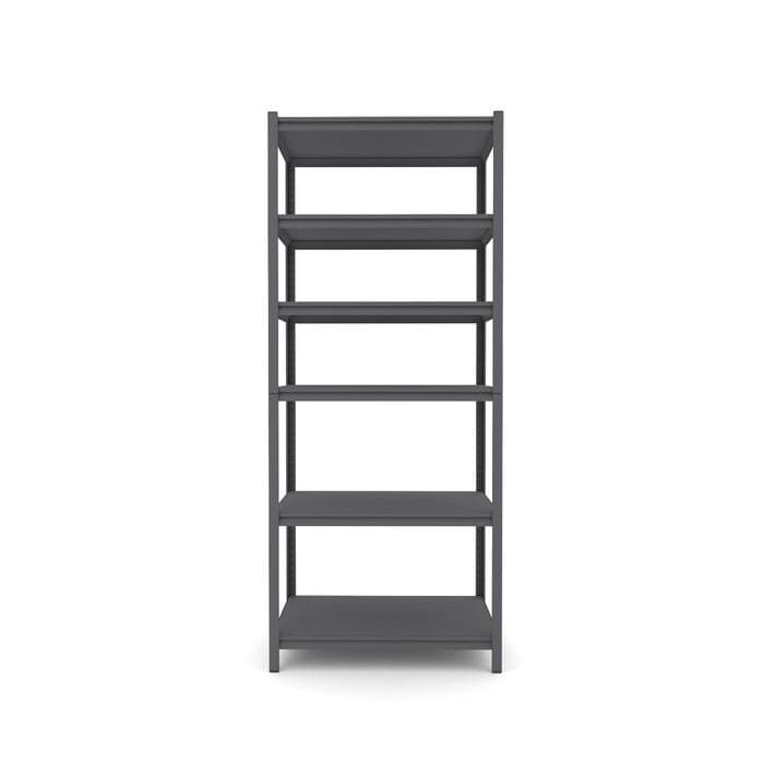 Стеллаж металлический для склада Everest Beamy Luxe-100, 6 полок, разборный, 220×90×40 см, тёмно-серый — фото 3