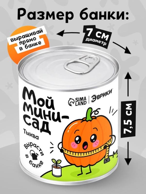 Набор для опытов «Мой мини-сад», тыква — фото 2