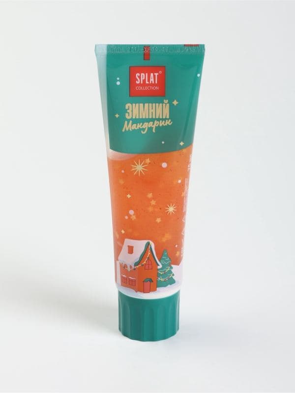 Зубная паста новогодняя Splat Collection «Зимний мандарин», с блёстками, 75 мл — фото 2