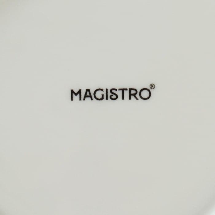 Блюдо для подачи Magistro «Церера», 18.2×16.3 см, фарфор, белое — фото 5