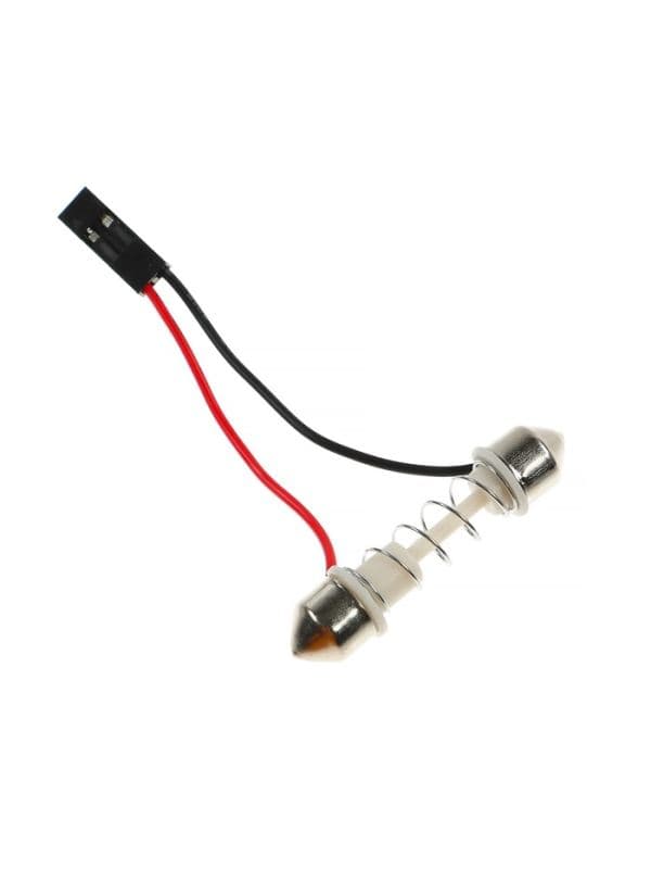 Лампа автомобильная светодиодная, 12 В, 24 SMD, два переходника, свет белый — фото 4