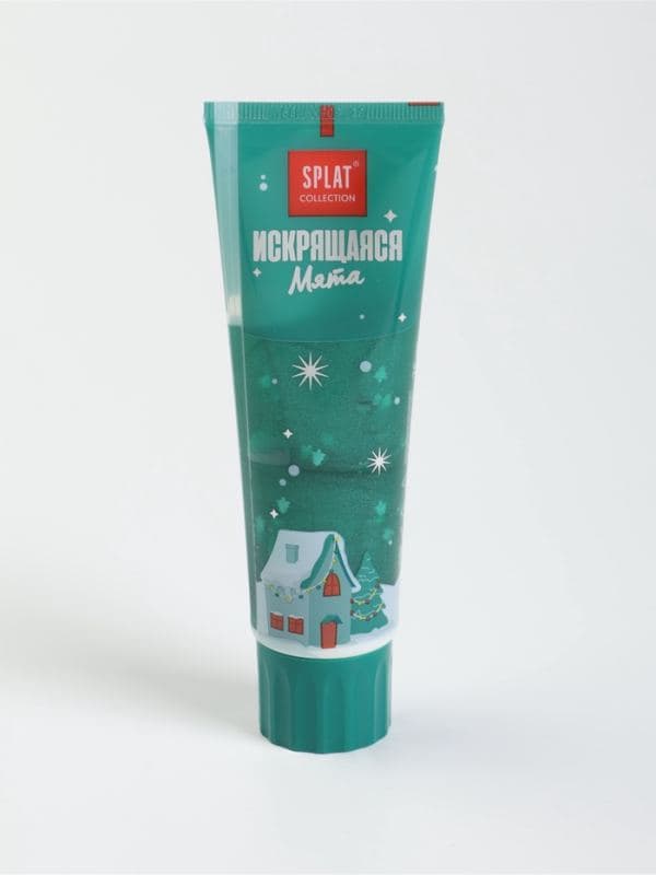 Зубная паста новогодняя Splat Collection «Искрящая мята», с блёстками, 75 мл — фото 2