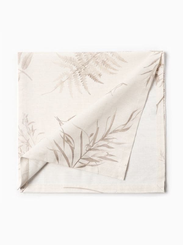 Дорожка на стол «Этель» Flower herbarium, 40×146 см, 100% хлопок, репс 210 г/м², бежевая — фото 4