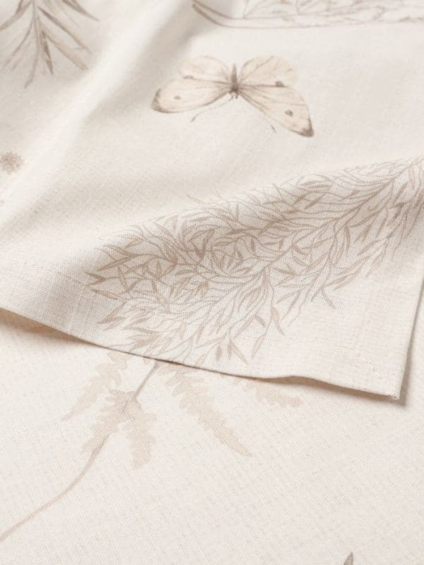 Дорожка на стол «Этель» Flower herbarium, 40×146 см, 100% хлопок, репс 210 г/м², бежевая — фото 5