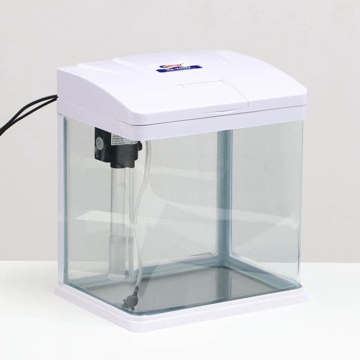 Аквариум SeaStar HX-240ZF в комплекте: LED-лампа двухцветная, фильтр 200 л/ч, 12 л — фото 2