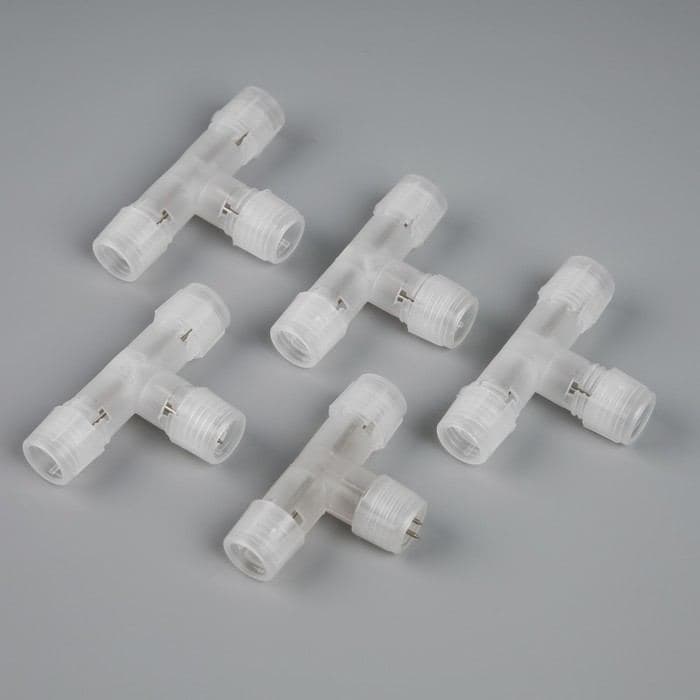 Т-образный коннектор Luazon Lighting для светового шнура 11 мм, 2-pin — фото 4