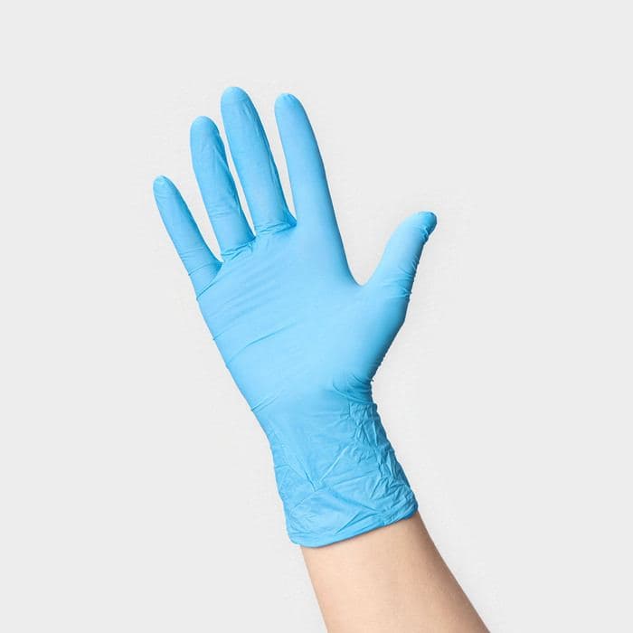 Перчатки нитриловые Nitrile, смотровые, нестерильные, размер L, 200 шт./уп (100 пар), голубые — фото 2