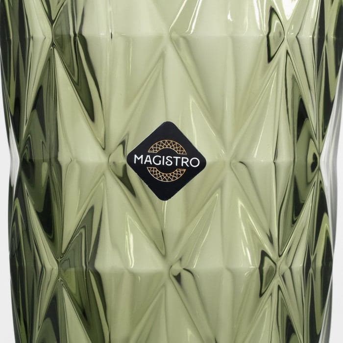 Стаканы Magistro «Круиз», 350 мл, размер одного стакана 8×12.5 см, набор 6 шт., стекло, зелёные — фото 4