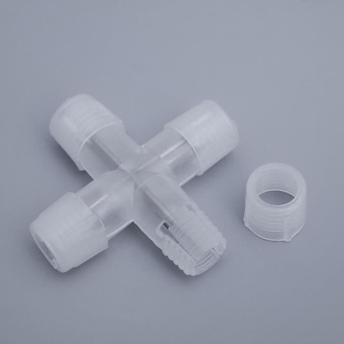 Х-образный коннектор Luazon Lighting для светового шнура 11 мм, 2-pin — фото 3
