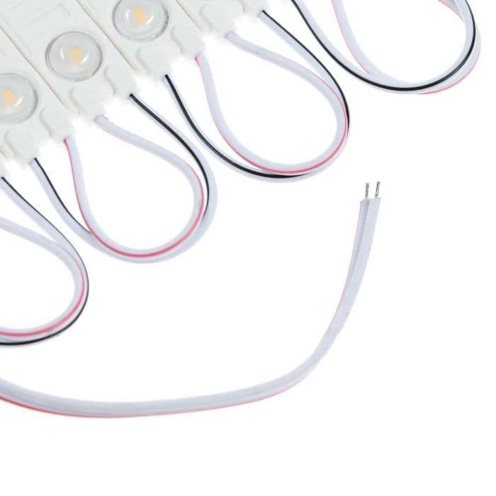 Светодиодный модуль SMD5630, 2 Вт, 3 LED, 180 Лм, IP65, 3000К, 12 В, 20 шт., свечение тёплое белое — фото 4
