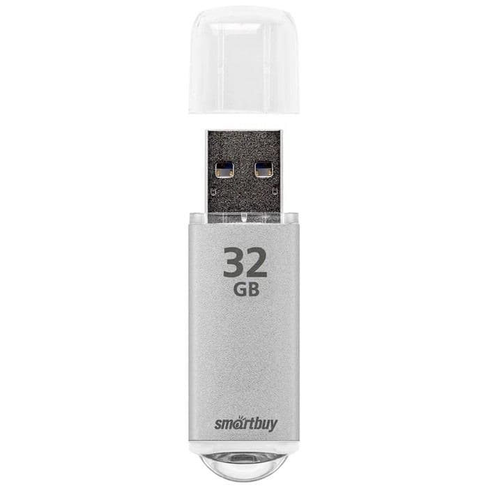Флешка Smartbuy V-Cut, 32 Гб, USB 2.0, чтение до 25 Мб/с, запись до 15 Мб/с, серая — фото 3