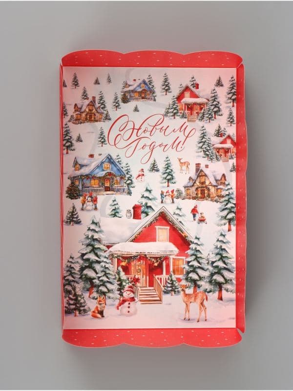 Коробка для печенья «Новогодний городок», 20×30×8 см — фото 5