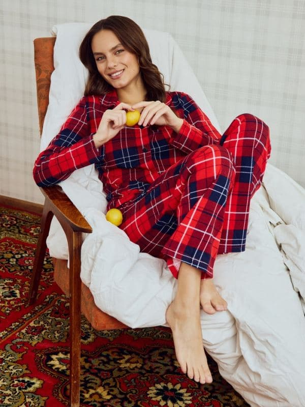 Пижама новогодняя женская: рубашка, брюки, KAFTAN Christmas — фото 5