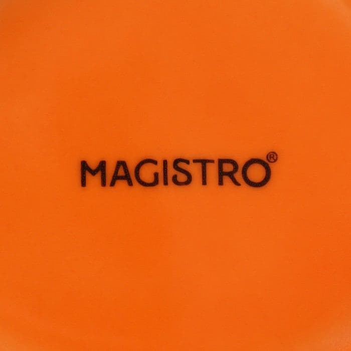 Салатник Magistro «Церера», 650 мл, d=15 см, фарфор, оранжевый — фото 5