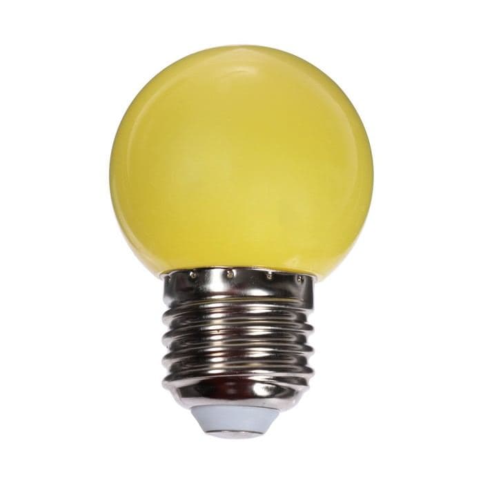 Лампа светодиодная Luazon Lighting, G45, Е27, 1.5 Вт, для белт-лайта, набор 20 штук, свечение жёлтое — фото 4