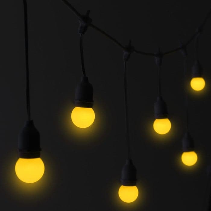 Лампа светодиодная Luazon Lighting, G45, Е27, 1.5 Вт, для белт-лайта, набор 20 штук, свечение жёлтое — фото 3