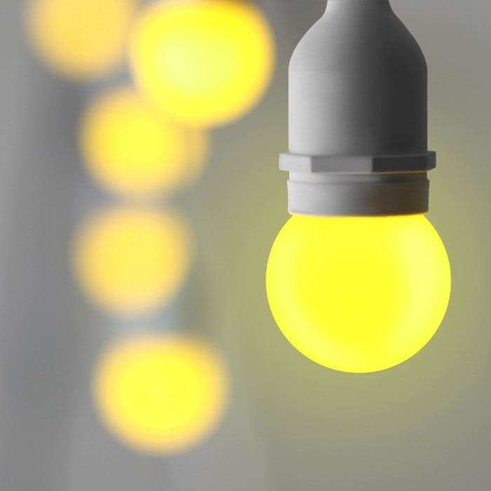 Лампа светодиодная Luazon Lighting, G45, Е27, 1.5 Вт, для белт-лайта, набор 20 штук, свечение жёлтое — фото 2