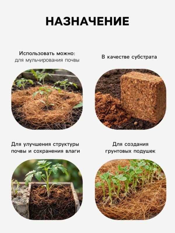 Кокосовое волокно «Рецепты Дедушки Никиты», 3 л — фото 3