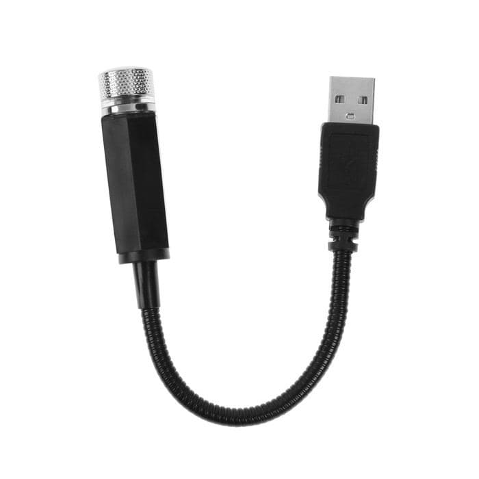 Проектор звездного неба в салон авто CARTAGE, красный, пластик, питание по usb — фото 4