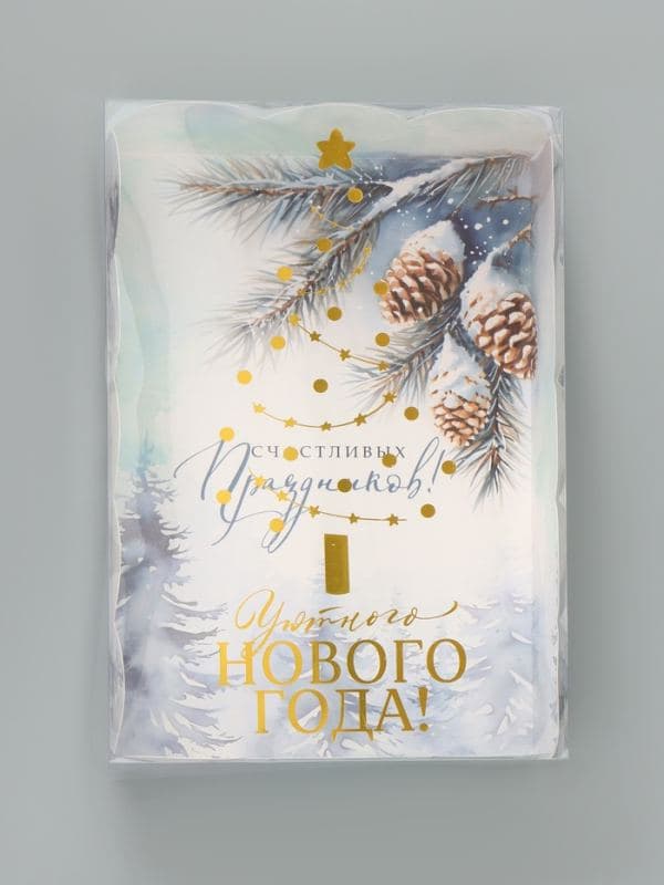 Коробка для печенья «Еловые ветви», 20×30×8 см — фото 4