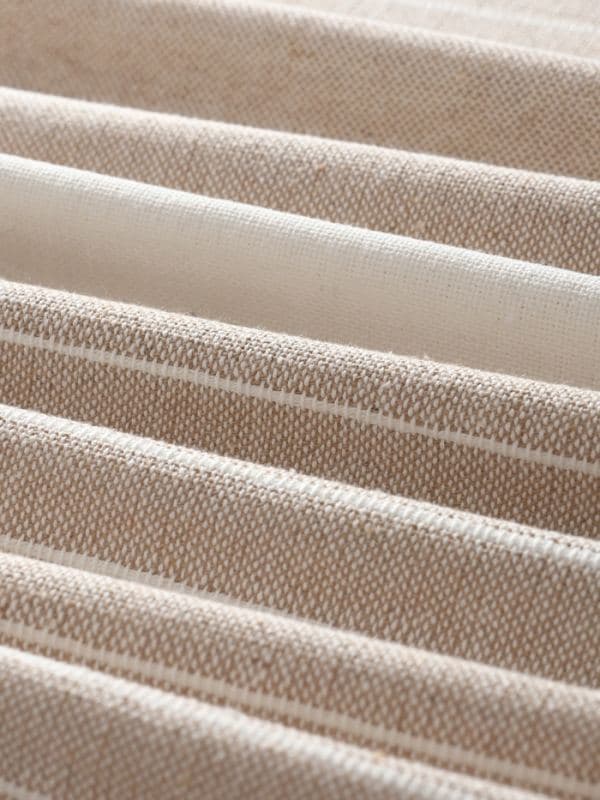 Плед «Этель» Beige stripe, хлопок 100%, бежевый — фото 5