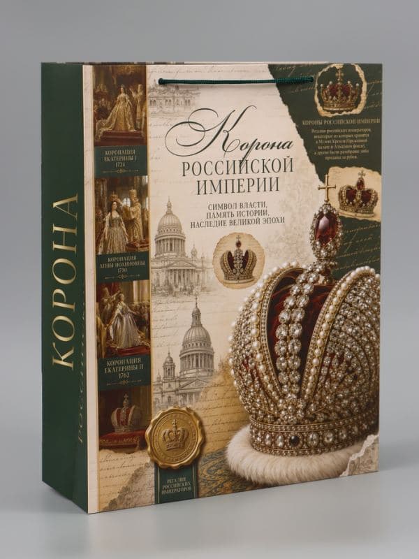 Пакет подарочный «Корона Российской империи», 31×40×11.5 см — фото 2