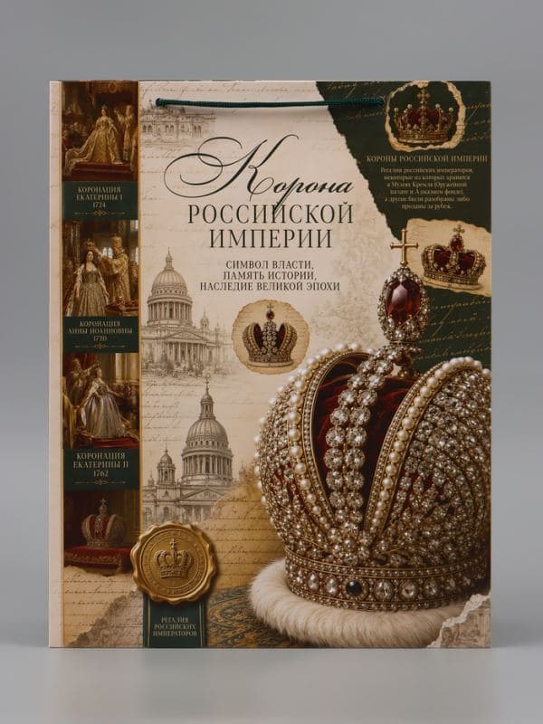 Пакет подарочный «Корона Российской империи», 31×40×11.5 см — фото 3