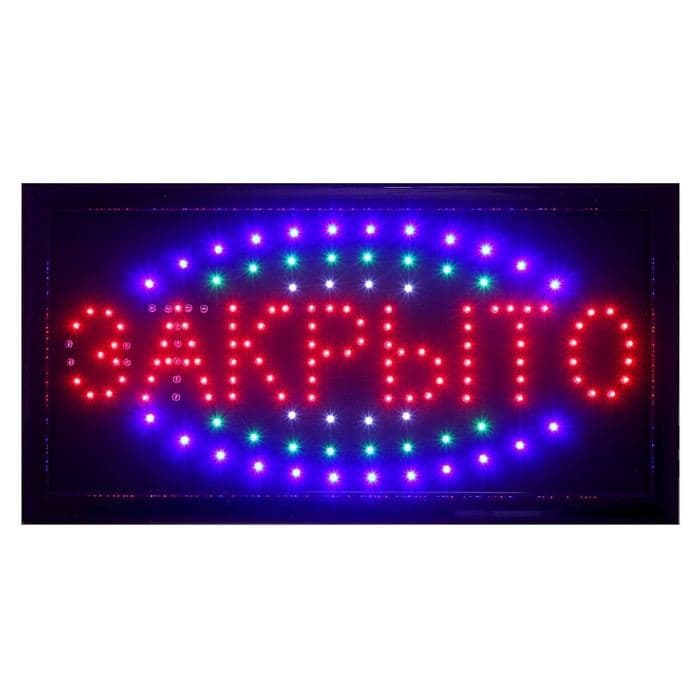 Вывеска светодиодная LED 48×25 см «ОТКРЫТО/ЗАКРЫТО», 2 режима 220V — фото 2